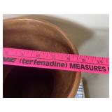 Large Copper Vase w/ Delft Porcelain Handles, Made in Holland