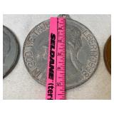 Vintage Iron Art Coins