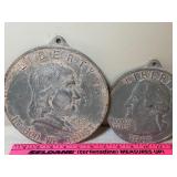 Vintage Iron Art Coins