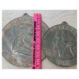 Vintage Iron Art Coins