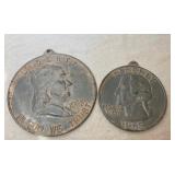 Vintage Iron Art Coins