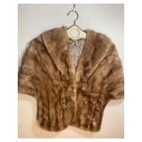 Vintage Mink Stole w/ Satin Lining