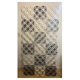 MCM Wall Art, Black and White Sections, Large Piece