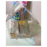 Clear Bird Feeders w/ Suction Cup and Book, 2 Fishing Games - all new