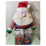 Large Handmade Plush Santa and Fishing Games