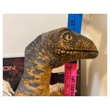 Dinosaurs - Large Plush Velociraptor, Trilophodon and Dimetrodon Wooden Puzzles