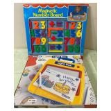 Magnetic Number Board, Junior Light Box - Both New in Package