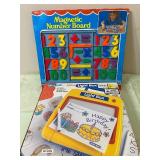 Magnetic Number Board, Junior Light Box - Both New in Package