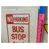 Street Sign Cardboard Puzzles, Sealed Packages