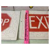 Street Sign Cardboard Puzzles, Sealed Packages