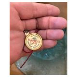 Vintage Sandwich Glass Blue 13"  Cake Plate w/ Original Box