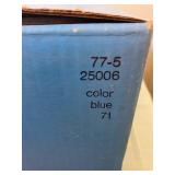 Vintage Sandwich Glass Blue 13"  Cake Plate w/ Original Box