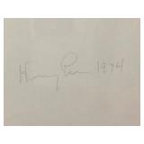 Henry Evans Pomegranate Pencil Signed Print 1974 , Please See Pictures for Dimensions and Print Number
