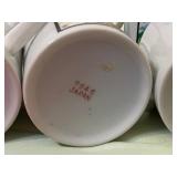 Tomato, Radish, Beet (3) and Onion (3) Coffee Cups - 8 Total Cups, Marked Japan 7646