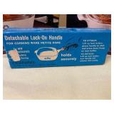 Corning Ware 1 QT Saucepans w/ Covers (2) and Detachable Lock On Handle, ALL NEW/Sealed Boxes