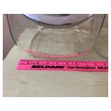 Large Glass Canisters, Metal Lids w/ Red Handles