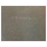 F.B. Rogers Silver Plate Cream and Sugar Set w/ Tray, New