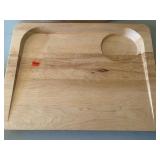 Wood Lap Trays (2) and Teak Salad Set (6 Pieces)