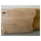 Wood Lap Trays (2) and Teak Salad Set (6 Pieces)