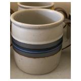 Otagiri Pottery Coffee Cups, Salt and Pepper Shakers