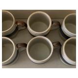 Otagiri Pottery Coffee Cups, Salt and Pepper Shakers