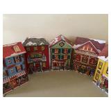 Village Holiday Tin Set, New in Box