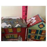 Village Holiday Tin Set, New in Box