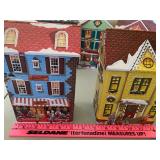 Village Holiday Tin Set, New in Box