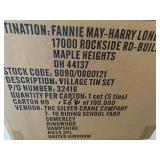 Village Holiday Tin Set, New in Box