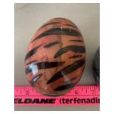 Glass Jar w/ (12) Stone Eggs