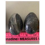 Glass Jar w/ (12) Stone Eggs