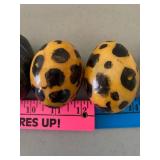 Glass Jar w/ (12) Stone Eggs