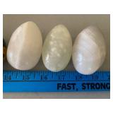 Glass Jar w/ (12) Stone Eggs