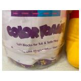 Winnie the Pooh Color Foam Soft Blocks and Plush Toy, Both New