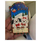 Plush Holiday Toys, Snow People and a Dalmatian, New