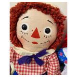 Raggedy Ann and Andy Dolls, Both 25"