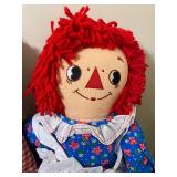 Raggedy Ann and Andy Dolls, Both 25"