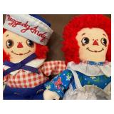 Miniature Raggedy Ann & Andy Dolls