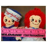Miniature Raggedy Ann & Andy Dolls
