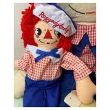Raggedy Andy Dolls, Large one is Approx 3