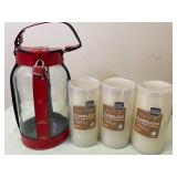 Vintage Bank and Flame-Less Candles, All New