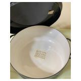 Dansk Design Enamel Cast Iron Covered Pan and Casserole Dish, Both New