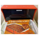 Vintage Speko Products Krestline Bread Box, Nordic Ware Cook & Serve Pan w/ Chrome Server, Please Read Description