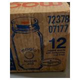 Magic Mason Quart Jars Complete w/ Magic Button 2-Piece Mason Caps, All There in the Original Box