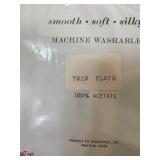 Vintage Chatelaine Twin Luxury Satin Flat Sheets, All New