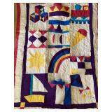 Peek-A-Boo Crib or Throw Blanket w/ Toys in Pouches, New Condition