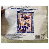 Peek-A-Boo Crib or Throw Blanket w/ Toys in Pouches, New Condition