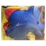 Peek-A-Boo Crib or Throw Blanket w/ Toys in Pouches, New Condition