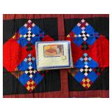 Quilted Shams (2) and New Set of Twin XL Sheets