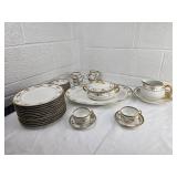 Haviland Limoges Pink Floral Tea Set